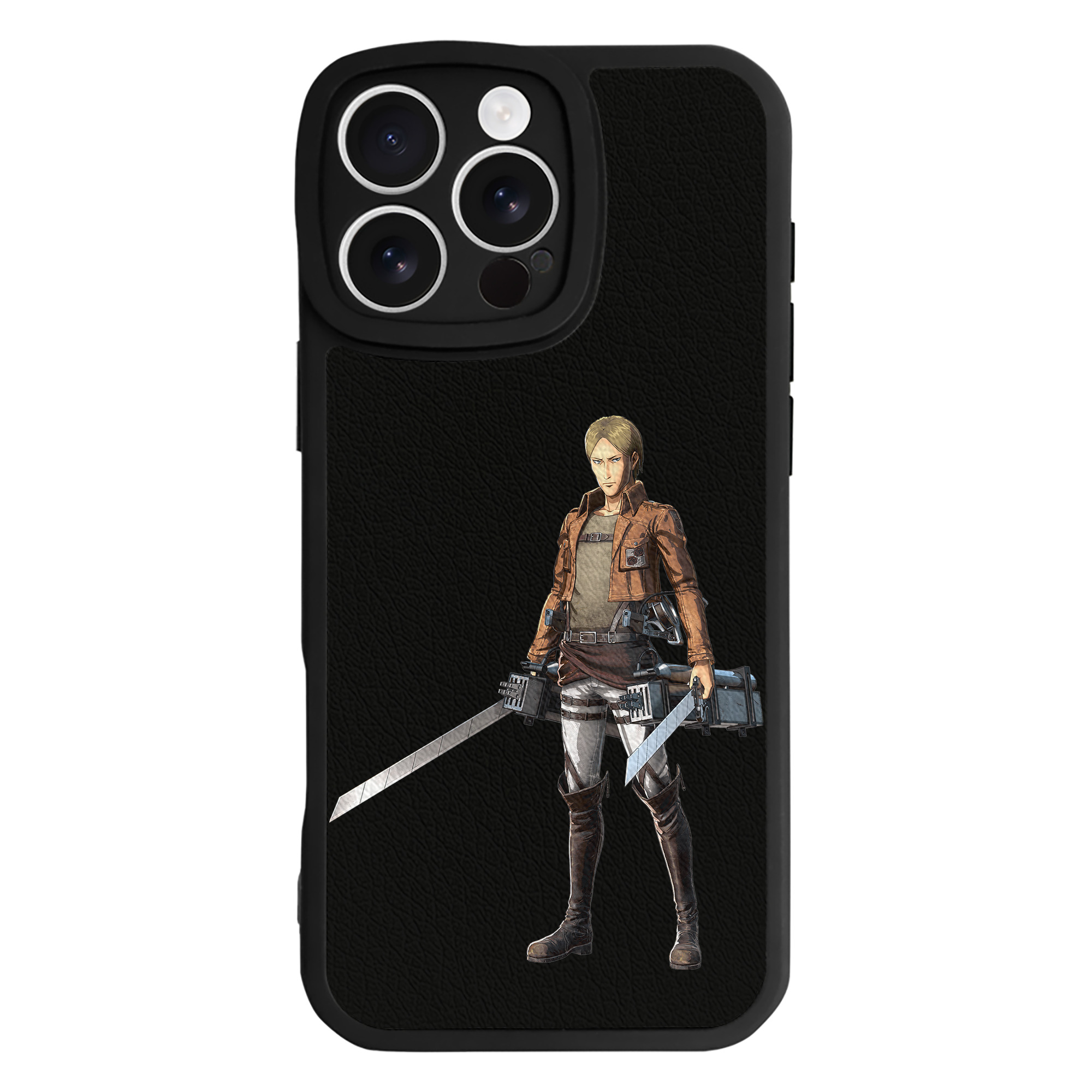 （画像用） 進撃の巨人 Attack on Titan 【iPhone 16シリーズ対応】シリコンスマホケース（レザー調） 材質：シリコン